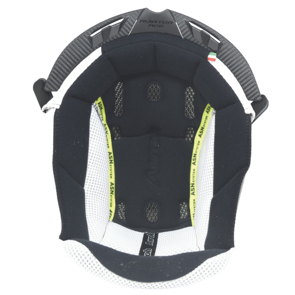 AIROH Airoh Centre Pads Aviator Ace Black/White XS